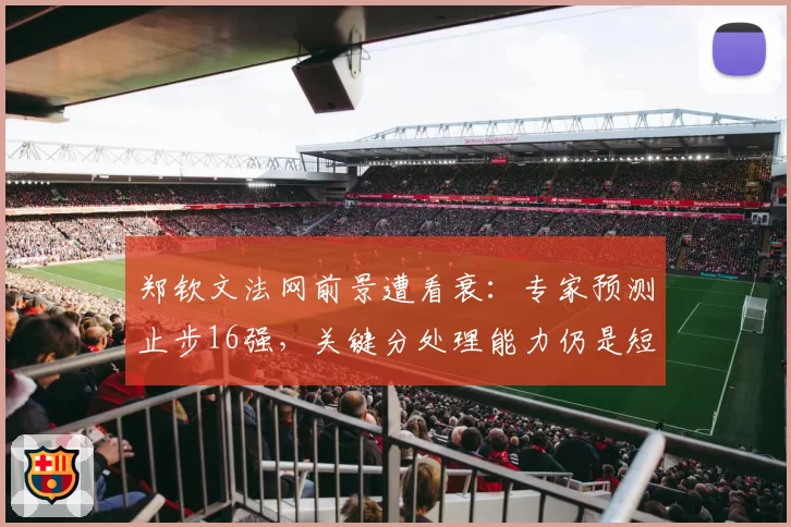 郑钦文法网前景遭看衰：专家预测止步16强，关键分处理能力仍是短板